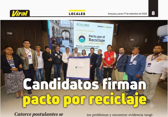 Recorte de Viral: Candidatos firman pacto por reciclaje